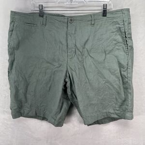 Trenery Linen Shorts Mens 40 Green Chino Lightweight Outdoor‎ Coastal Beachy